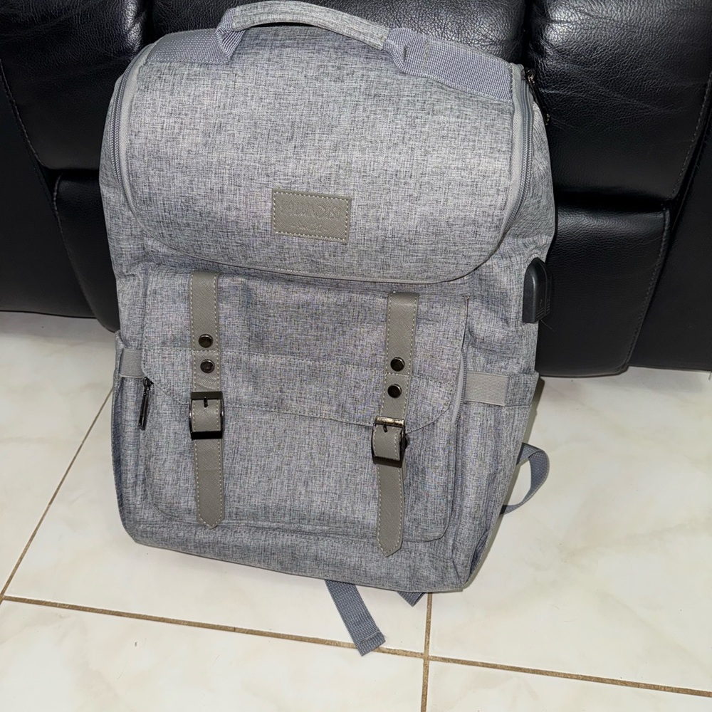 Sleek Gray Backpack for Men